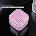 Scatola di disinfezione rosa per strumenti unghie con filtro a doppio strato - Rosa