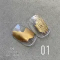Liquido metallico dorato ad alta saturazione per effetti professionali di nail art - 10ml / #01 (Oro Lucido)