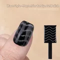 Wave style nail magnet tool for professional cat eye gel polish effects - Wave