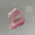 Professional glitter rainbow diamond nail gel in sparkling rose pink finish, shade 001 - 01# Rose Pink