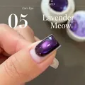 Professional purple cat eye nail gel polish with high-density shimmer effect, shade 05 - Cat's Eye Style (M05) / Phantom Purple 05
