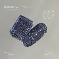 Dark sparkling rainbow diamond nail gel polish #007 with holographic glitter shimmer - 07# Dark Gray Blue
