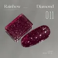 Dark burgundy rainbow diamond nail gel polish 011 with sparkling glitter finish - Wine Red #11