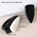 Professional triangle nail dust brush with soft white bristles and ergonomic hand grip - Triangle Brush (White Bristles) / 1 Piece (Bristle Length 2.5cm) / White