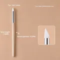 Professional wooden handle silicone nail art pen for carving and rubbing powder effects - Angel Chisel Style (zqgj0287-01)