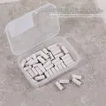 Professional white 120 grit nail sanding bands for manicure removal and shaping, 50pcs set - 120 Grit (50 Pieces) / White