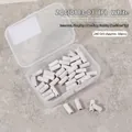 White 240 grit nail polishing sanding bands for electric drill, 50-piece set in clear box - 240 Grit (50 Pieces) / White
