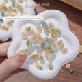Set de dijes para uñas de resina rosa degradada con relieve floral 3D al azar 50 uds - Estilo Mixto (Tamaño Y Color Aleatorios) / Juego de 50 piezas