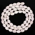 8x11mm faceted oval white iridescent crystal loose beads for handmade DIY jewelry - 56 Pieces / Off White