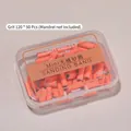 Professional 120 grit orange mini nail sanding bands for manicure 50 pieces in clear plastic box - 120 Grit (50 Pieces) / Orange