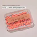 240 grit orange mini nail sanding bands, pack of 50 pieces for manicure nail drill - 240 Grit (50 Pieces) / Orange