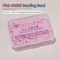 Pack of 50 pink 120 grit mini sanding bands for professional electric nail drills - 120 Grit (50 Pieces) / Pink