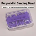 Purple 180 grit professional nail sanding bands for electric nail drill manicure - 180 Grit (50 Pieces) / Purple