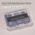 180 grit black mini nail sanding bands for electric drill, 50pcs set in plastic storage box - 180 Grit (50 Pieces) / Black