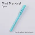 Mini cyan nail drill mandrel bit for sanding bands - Mandrel Axis / Mint Pink Blue