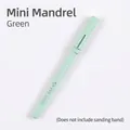 Professional green mini nail drill mandrel bit for sanding bands and manicure tools - Mini Mandrel Only (Without Sanding Bands) / Tea Green