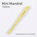 Professional yellow mini sanding band mandrel for electric nail drill bit accessories - Mini Mandrel Only (Without Sanding Bands) / Yellow