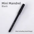 Black mini mandrel bit for nail sanding bands accessory for electric nail drills - Mini Mandrel Only (Without Sanding Bands) / Black