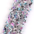 Detailed close-up of colorful camouflage starfish beads for DIY jewelry accessories. - Starfish / 15mm / Dark Camouflage