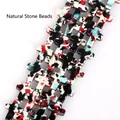 Macro detail of camouflage patterned turquoise cross beads for creative DIY jewelry craft - Cross / 12x16mm / Dark Camouflage