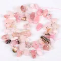Cuentas de piedras preciosas rosas naturales e irregulares para joyas DIY 10-30mm - 1 Pieza / Opalo rosa