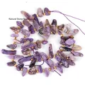 Cuentas de piedra natural morada irregular 10-30mm para accesorios de joyería DIY - 1 Pieza / Charoita