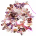 Cuentas de piedra de cristal y ágata irregulares para hacer joyas DIY 10-30mm - 1 Pieza / Fantasma Púrpura