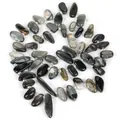 Cuentas de piedra naturales irregulares gris azul para creación de bisutería DIY 10-30mm - 1 Tira (10-30mm) / Ojo de halcón