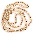 Cuentas sueltas de hematita dorada facetada para accesorios de joyería DIY - Corte de Disco / 2x2mm (Aprox. 193 Uds) / Oro KC
