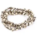 Faceted heart-shaped metallic hematite loose beads for DIY jewelry making accessories - Faceted Heart Shape (HT0206) / 6mm (Approx. 63 Pcs) / Vacuum Light Gold