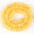 Natürliche gelbe Kaiserstein 5x8mm Abakus-Abstandshalterperlen für DIY-Schmuckherstellung - 5x8mm (Ca. 70 Perlen) / Gelbe Honigwachs Jade (#38)