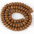 Natürliche 5x8mm braune Kaiserstein-Abstandshalterperlen für die DIY-Schmuckherstellung - 5x8mm (Ca. 70 Perlen) / Gelbe Holzmaserung Stein (#47)