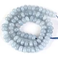 Premium 5x8mm hellblaue Naturstein-Abakusperlen für die DIY-Schmuckherstellung Kunst - 5x8mm (Ca. 70 Perlen) / Helles Aquamarin (#35)
