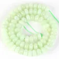 Hochwertige 5x8mm Natursteine hellgrüne Abacus-Zwischenperlen für Schmuckherstellung - 5x8mm (Ca. 70 Perlen) / Grüne Jade (#37)