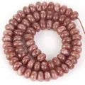 5x8mm Abakus-Natursteinperlen in Braunrot für DIY-Schmuckherstellung - 5x8mm (Ca. 70 Perlen) / Sonnenstein Jade (#3)