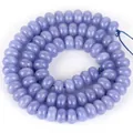 Lavendelfarbene 5x8mm Natursteinperlen Rondelle-Spacer für DIY-Schmuckzubehör. - 5x8mm Abakus-Perlen (ca. 70 Stück) / #5 Lavendel-Engelstein