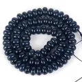 Professionelle tiefblaue 5x8mm Naturstein Abakusperlen für die DIY-Schmuckherstellung - 5x8mm Abakus-Perlen (ca. 70 Stück) / #9 Morandi-Chalcedon