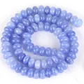 5x8mm hellblaue Naturstein Abakusperlen für kreative DIY-Schmuckherstellung Projekte - 5x8mm (Ca. 70 Perlen) / Blaue Jade (#20)