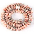5x8mm Natursteinperlen Kaiser-Jaspis mit orange-grauer Marmorierung für Schmuckdesign - 5x8mm (Ca. 70 Perlen) / Rotes Netzwerk (#25)