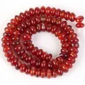 Natürliche 5x8mm rote Karneol Achat Rondelle Perlen für DIY Schmuckherstellung Handwerk - 5x8mm Abakus-Perlen (ca. 70 Stück) / Roter Achat (#57)