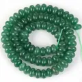 Natürliche grüne Edelsteinperlen 5x8mm Zwischenperlen für die Schmuckherstellung - 5x8mm Abakus-Perlen (ca. 70 Stück) / Grüner Aventurin (#59)