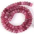 5x8mm natürliche lila Abakus-Steinperlen für DIY-Schmuckherstellung und Basteln - 5x8mm Abakus-Perlen (ca. 70 Stück) / Rosa Violetter Turmalin (#60)
