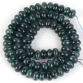 5x8mm Natursteinperlen dunkelgrün Abakusform für DIY Schmuckherstellung Zubehör - 5x8mm (Ca. 70 Perlen) / Dunkelgrün