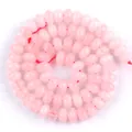 Natürliche rosa Rosenquarz-Rondelle-Edelsteinperlen 5x8mm für DIY-Schmuckzubehör - 5x8mm (Ca. 70 Perlen) / Rosenquarz