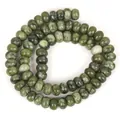 Hochwertige 5x8mm grüne Naturstein-Abakusperlen für DIY Schmuckherstellung Zwischenperlen - 5x8mm (Ca. 70 Perlen) / Südlicher Jade (Grün)