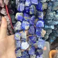 Natural blue irregular lapis lazuli raw stone beads for DIY handmade jewelry crafting - Lapis Lazuli / 15 Pieces/Pack