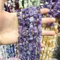 Piedras de amatista púrpura natural irregular para manualidades de joyería hechas a mano - 1 Hilo (Aprox. 40cm) / Amatista Profunda