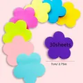 Macro detail view of colorful flower-shaped sticky notes with 7cm size specification - Flower Shaped (YY-Y03) / 8 Pieces/Pack