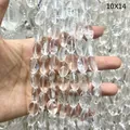Detailopname van 10x14mm natuurlijke bergkristal kralen voor doe-het-zelf sieraden - 10x12mm