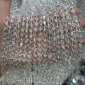 Natuurlijke heldere kwarts kralen in hartvorm voor het maken van DIY-sieraden - Hartvorm / 8mm (49 Stuks) / Transparant